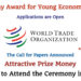WTO Essay Award for Young Economists 2024 (Applications Open) – Attractive Winning Prize Money and Funding to Attend the Ceremony in Greece