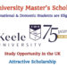Keele University Announces Master’s Scholarships – Study in the UK