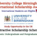 University College Birmingham International Scholarship Award for International Students for Undergraduate and Postgraduate Degrees